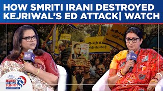 Smriti Irani Destroys Kejriwal, I.N.D.I.A’s ED Attack| Watch How Union Minister Defended BJP| Watch