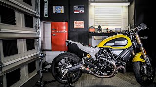 Werkes Usa exhaust installation for Ducati Scrambler 1100