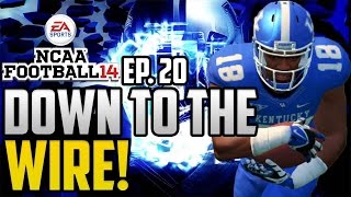 NCAA Football 14 Dynasty Kentucky Wildcats | Down To The Wire? [Ep 20]