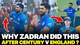 Ibrahim Zadran’s Century and Unique Celebration Goes Viral vs England | Afghanistan vs England