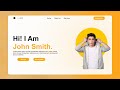 Create A Personal Portfolio Website Using HTML and CSS Only - Easy Tutorial