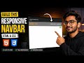 Build a Modern Responsive Navbar (HTML & CSS) | Step-by-Step Tutorial