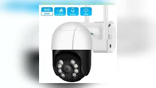 5MP PTZ Wifi Camera Outdoor HD 1080P 4X Zoom Ai Human Detect Auto Tracking WiFi IP Camera 2MP Colo