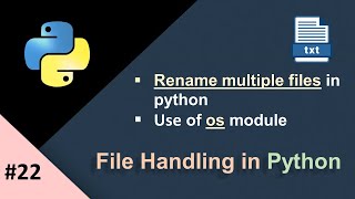 Rename Files in Python | Renaming Multiple Files in Python | os Module in Python