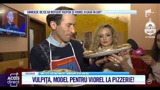 Vulpița și soțul au fost în probe la o pizzerie. Cum s-au descurcat cei doi