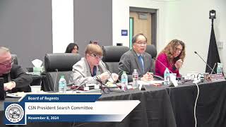 NSHE Board of Regents ad hoc CSN President Search Committee: 11/08/24