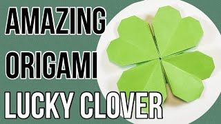 DIY Paper leaf clover 🍀 | Origami Lucky clover | Shamrock