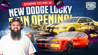 22,000UC 😱 Got All Dodge Supercars Motor Cruise Lucky Spin | PUBG Mobile Crate Opening