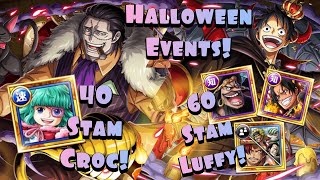 [OPTC] DEVILISH PARTY! Sugar v Croc \u0026 3 Teams v 60 Stamina Halloween Luffy Event!