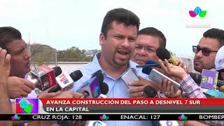 Multinoticias | Avanza construcción del paso a desnivel 7 Sur, en la capital