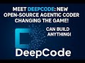 Meet DeepCode: NEW Open-Source Agentic Coder Changing the Game! Can Build ANYTHING!