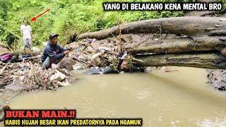 YA AMPUN.!! JORAN STILL GOOD HAMPIR PATAH DI AMUK IKAN BABON || MANCING SEHABIS HUJAN BUKAN MAIN