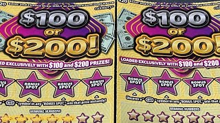 $100 or $200‼️ #lottery #like #scratchcards  #scratchofftickets #scratchers #fun #cascratchers