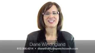 Virtual Speech Coach, Diane Windingland
