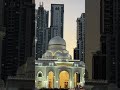 ドバイ　ダウンタウンのモスク　mosque in dubai downtown 두바이 중심부 모스크.