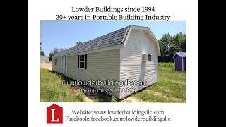 14x40 size Cottage Highbarn Fully insulated and wood paneling option