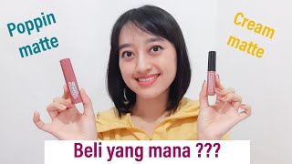 Emina Poppin Matte vs Emina Creamatte | Enakan mana? 🤭