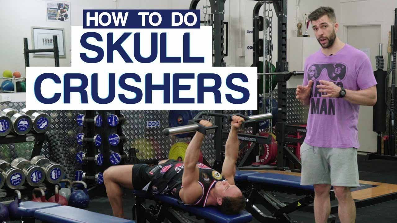 How To Do Skull Crushers Correctly - YouTube