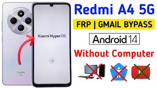 Redmi A4 5G Frp Bypass || Redmi A4 5G Frp Bypass Without Pc simple Tricks