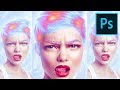 Create a Neon Rainbow Portrait in Photoshop