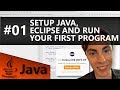 Ep. 01 - Setup Java JDK & JRE,  Eclipse and First HelloWorld Program  | Java Beginner Tutorials