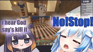 『Ina: but I can hear God says Korosu |  Lamy:  Only your imagination』  【Minecraft】