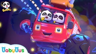 Fire Truck's Rock Party | Monster Car Band | Monster Truck Rescue Team | BabyBus