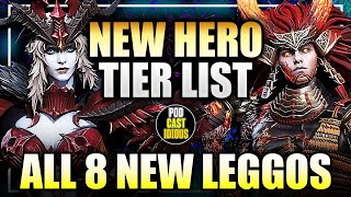 ALL 8 NEW Legendary Heroes TIER LIST - Ranked \u0026 Review ft. @RonaldoPlayzGacha | Podcastidious #WoR