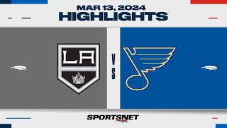 NHL Highlights | Kings vs. Blues - March 13, 2024