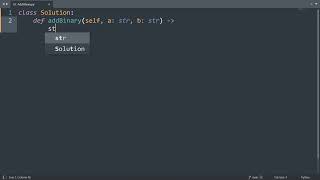 Leetcode 67. Add Binary in Python | Python Leetcode | Python Coding Tutorial | Python Coding ASMR