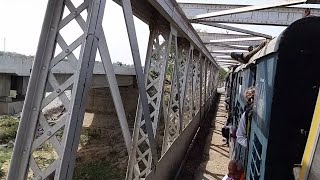 Road \u0026 Rail Common Bridge | Gwalior Narrow Gauge Journey Compilation from Sabalgarh to Bamour Gaon