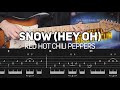 Red Hot Chili Peppers - Snow (Hey Oh) (Guitar lesson with TAB)