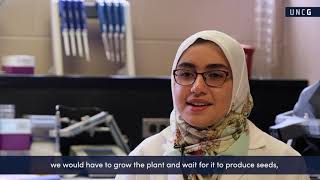 Growing plants in space: UNCG undergraduate research