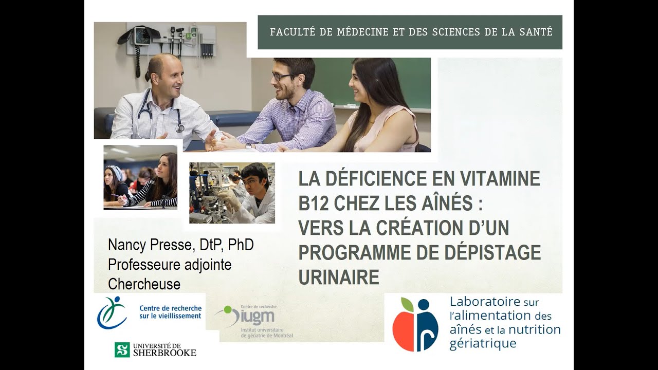 La Déficience En Vitamine B12 Chez Les Aînés : Vers La Création D’un ...