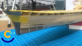 OcCre - 1:200 Prinz Eugen wooden model Ship / Planking The Hull