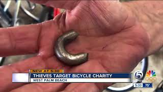 Thieves target bicycle charity
