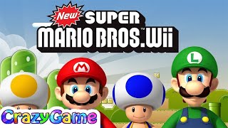 New Super Mario Bros Wii Complete 100% Walkthrough All 9 World (All Star Coins, Secret Exit)