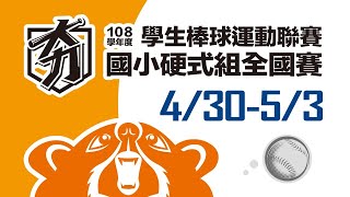 108學年度國小硬式組 16強賽 北市福林 vs 東縣豐田