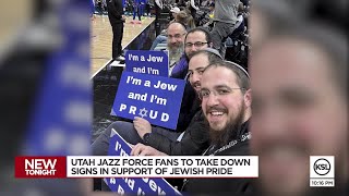 Rabbis asked to take down Jewish pride signs at Utah Jazz game