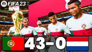 FIFA 23 - PORTUGAL 43-0 NETHERLANDS | FIFA WORLD CUP FINAL 2022 QATAR | FIFA 23 PC - FIFA 23 PS5