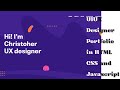 How to Make a UIUX Designer Portfolio in HTML CSS and JAVASCRIPT | Source code