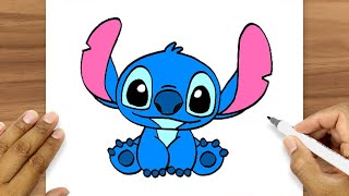 How To Draw Stitch | Stitch Drawing Easy Cute