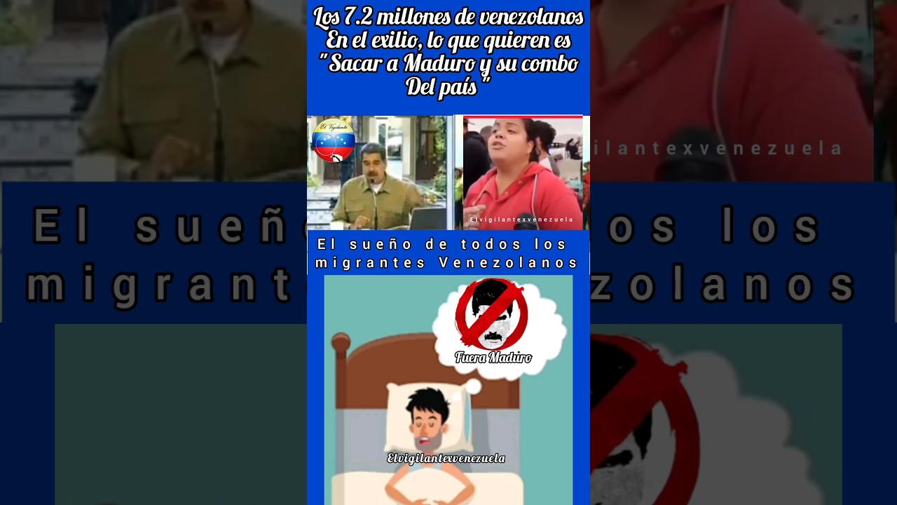 Maduro "7.2 Millones De Migrantes Venezolanos "sueñan" Con Volver Al ...