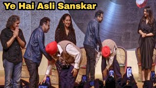 Diljit Dosanjh Touches A R Rahman's Feet on Stage at Amar Singh Chamkila Trailer Launch