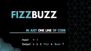 FizzBuzz in One Line of Code | Python | 2022 | #array #python #oneliner