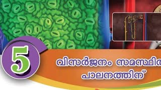 വിസർജനം സമസ്ഥിതി പരിപാലനത്തിന്  Class 9 Chapter 5 (Biology)