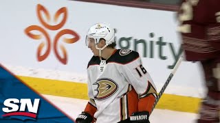Ducks' Ryan Strome Drops Glove with Connor Mackey To Complete Gordie Howe Hat Trick