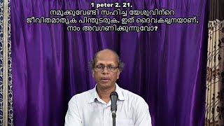 നന്മ ചെയ്തിട്ടു കഷ്ടം സഹിച്ചാൽ അതു ദൈവത്തിന്നു പ്രസാദം.