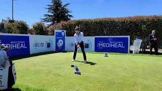 Bianca Pagdanganan slow motion golf swing LPGA Mediheal