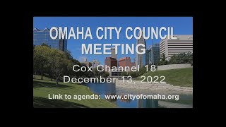 Omaha Nebraska City Council meeting December 13, 2022